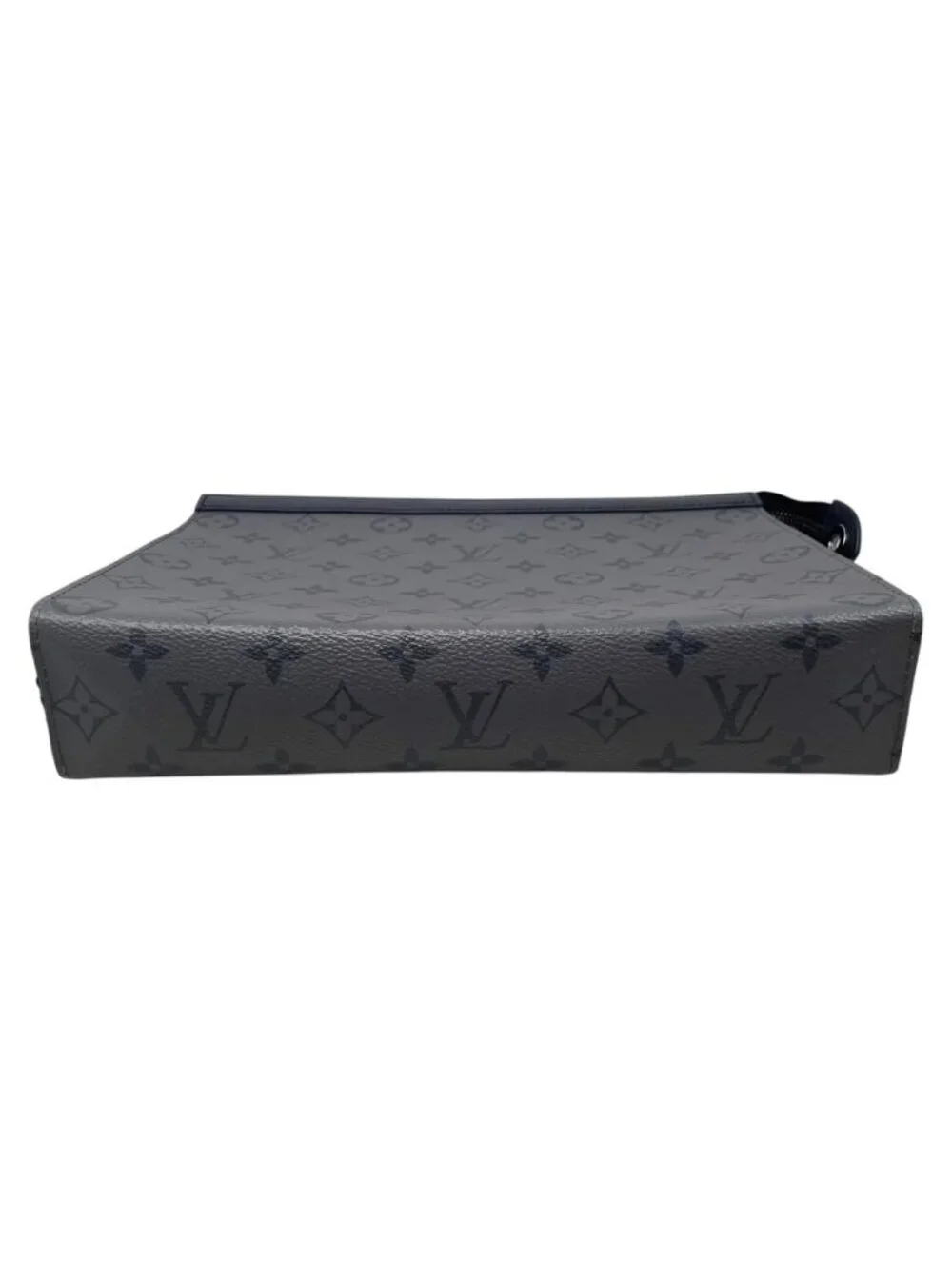 Louis Vuitton Clutch Pochette Voyage Monogram Eclipse Reverse Gray